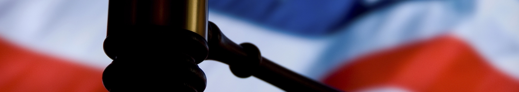 Picture of Gavel and American Flag in the Background