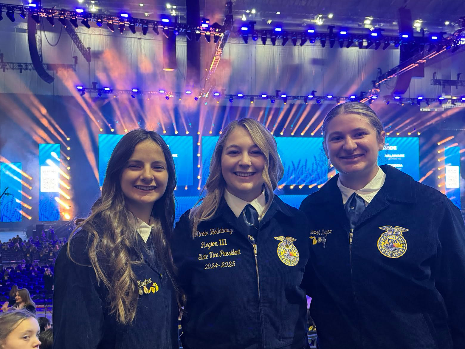 Three MCC Ag Club students at the National FFA Conference.