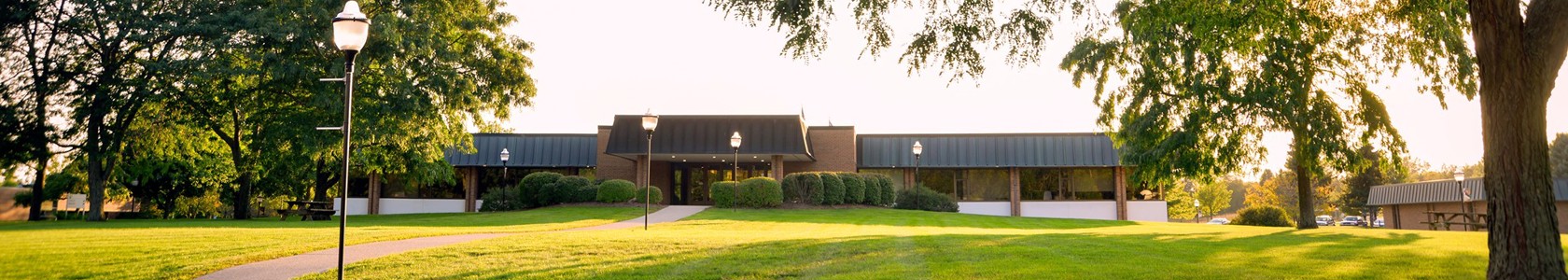 MCC Admin Building at sunset