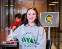 Photo of girl with an MCC sweater